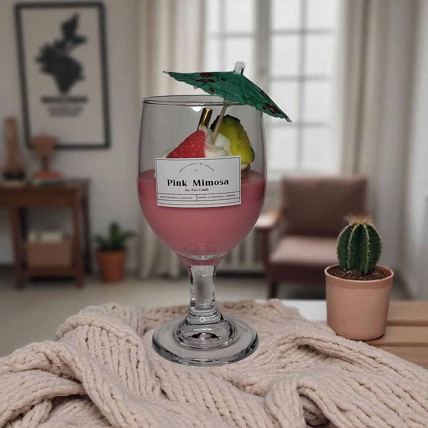 Pink Mimosa Candle