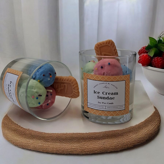 Ice Cream Sundae Candle